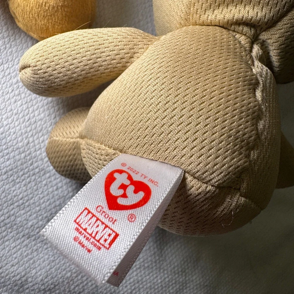 Marvel Groot Plush Toy Set Ty Beanie Baby & Small Groot Guardians of the‎ Galaxy